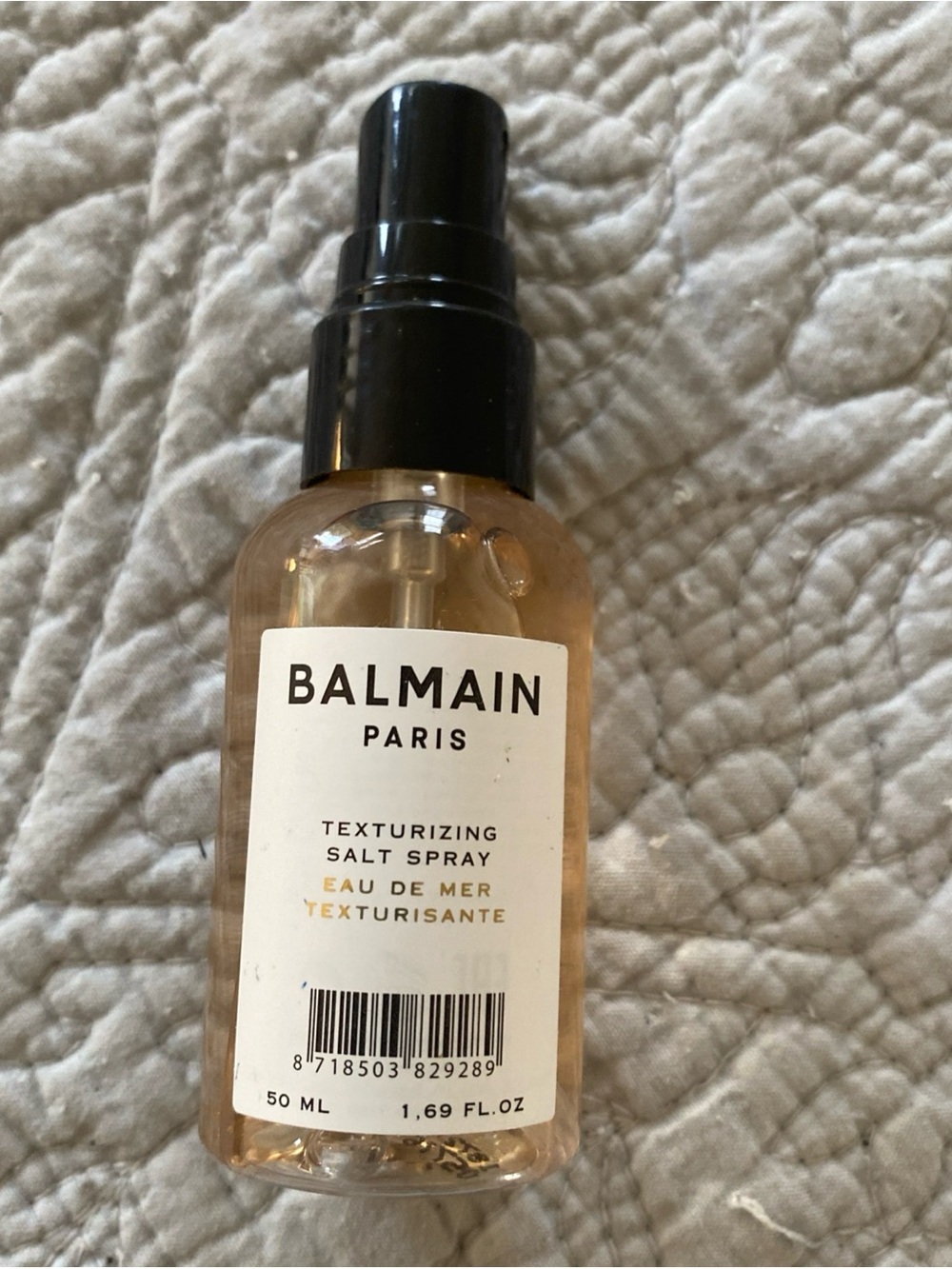 Balmain Paris Texturizing Salt Spray — Black Cap, Amber Liquid